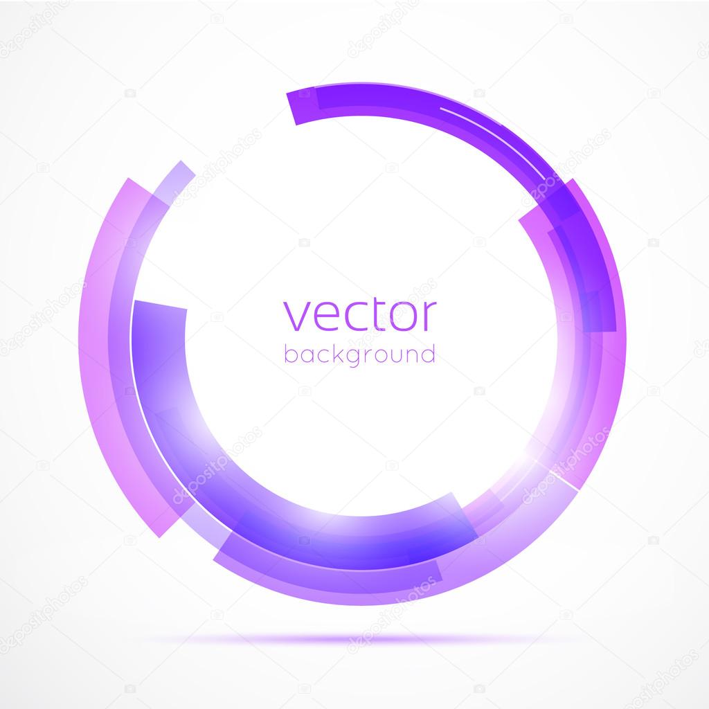 Colorful circle. Abstract purple circle for your business