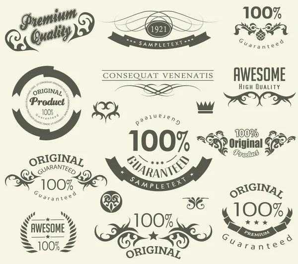 Elementos de diseño caligráfico — Vector de stock