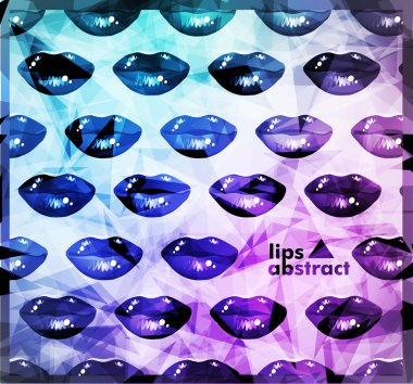 Modern dudakları arka plan