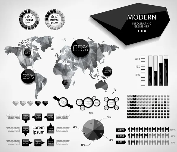 Moderne elementen voor info graphics — Wektor stockowy