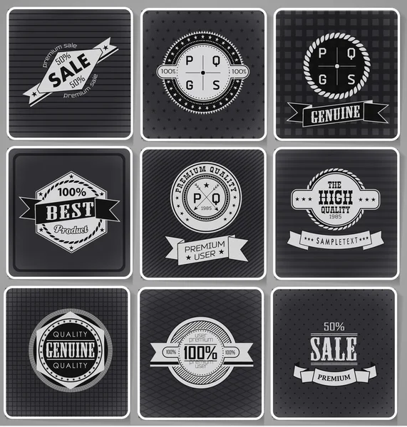 Collection de labels Premium Quality — Image vectorielle