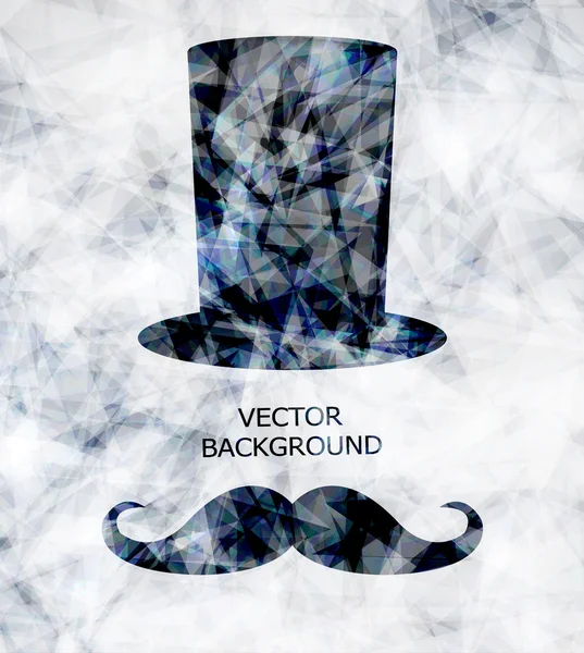 Mustache bakgrund i modern stil — Stock vektor