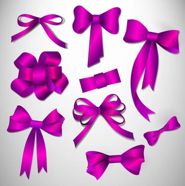 Vector bow collection. — Stock Vector