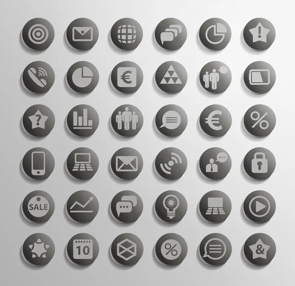 Vector icon. Set of elements — Stock Vector