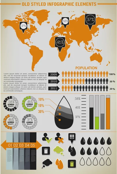 Moderne elementen voor info graphics — Wektor stockowy