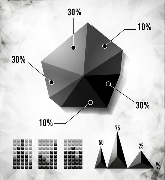 Elementos modernos de gráficos de información — Vector de stock