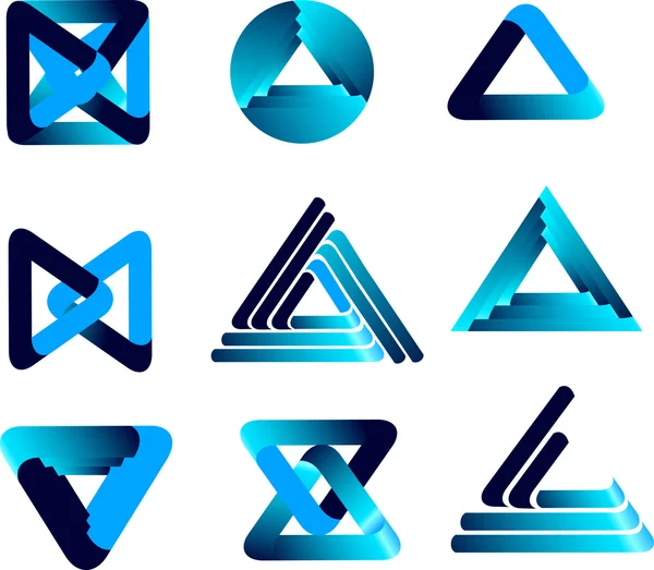 Three-dimensional quality vector-icon with a lot of variety idea — Stock Vector