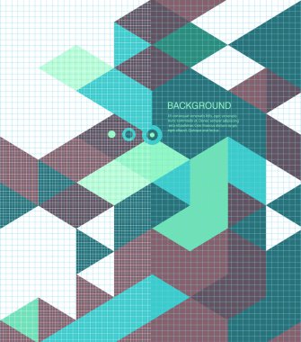 soyut arka plan /retro mozaik broşür veya afiş