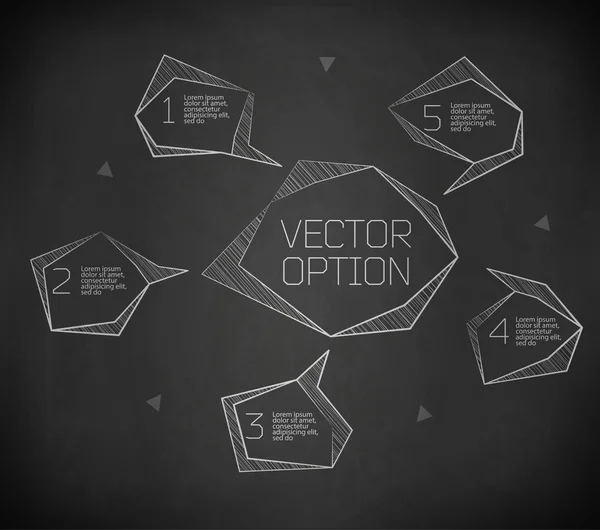 Elementos de diseño para opciones — Archivo Imágenes Vectoriales