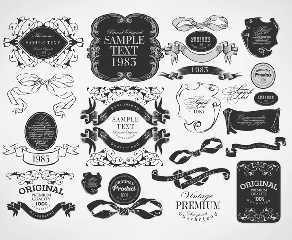 Calligraphic design elements — Stock Vector