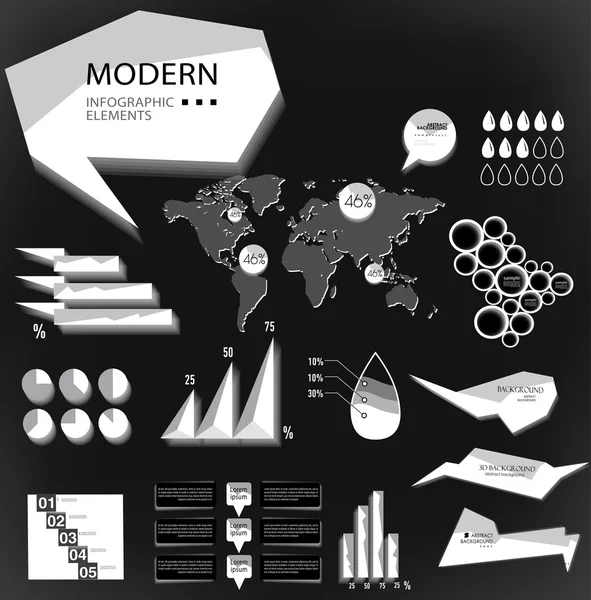 Modern elements of info graphics — Stock Vector