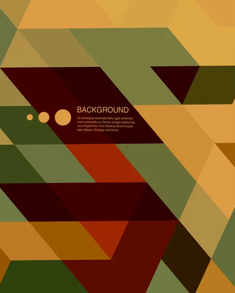 Abstrakter Hintergrund / Retro-Mosaik-Broschüre oder Banner — Stockvektor