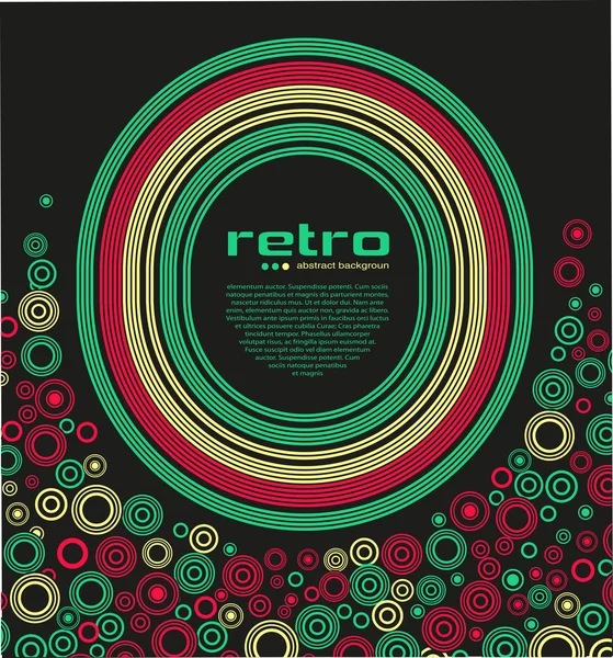 Abstract retro disco background - vector. — Stock Vector