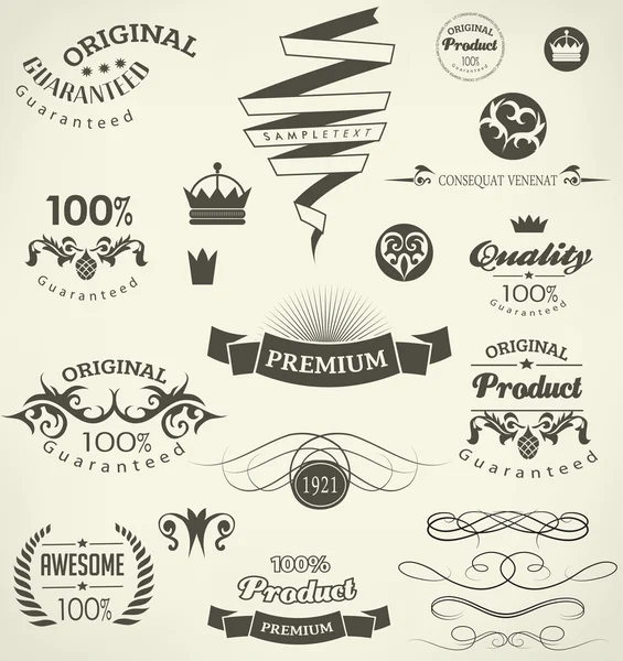 Calligraphic design elements — Stock Vector