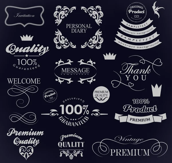 Calligraphic design elements — Stock Vector