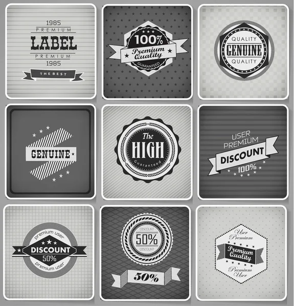 Collection de labels Premium Quality — Image vectorielle