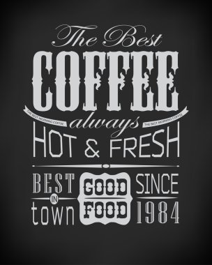kahve, café tipografik öğe kümesi