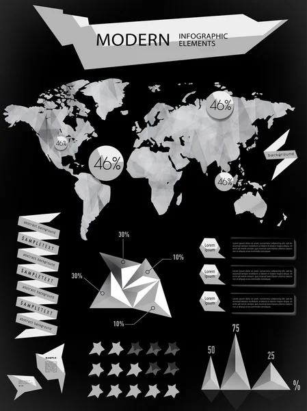 Modern elements of info graphics — Stock Vector