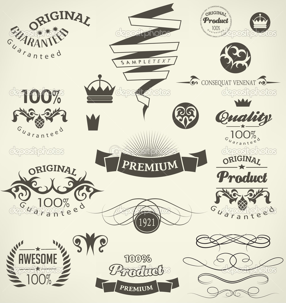 Calligraphic design elements