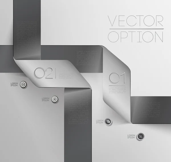 Design elements for options — Stock Vector