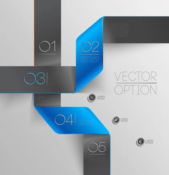 Eléments de conception pour options — Image vectorielle