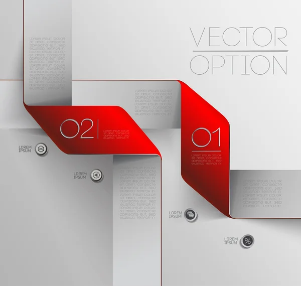 Design elements for options — Stock Vector