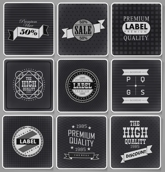 Collection de labels Premium Quality — Image vectorielle