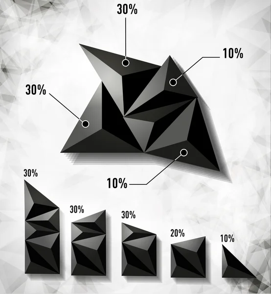 Éléments modernes d'infographie — Image vectorielle