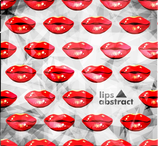 Modern lips background — Stock Vector