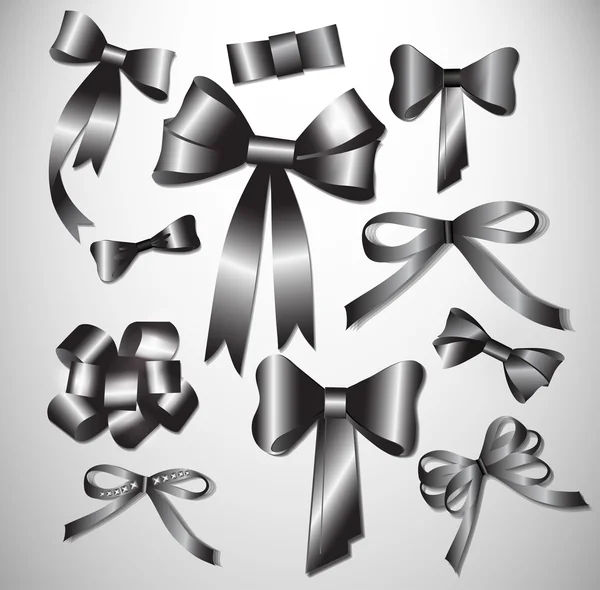 Vector bow collection. — Stock Vector