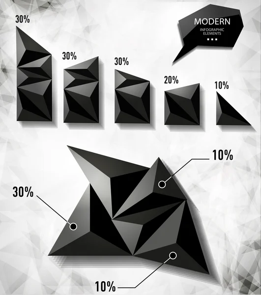 Elementos modernos de gráficos info —  Vetores de Stock