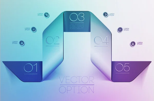 Eléments de conception pour options — Image vectorielle