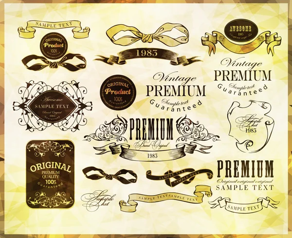 Calligraphic design elements Stock Illustration