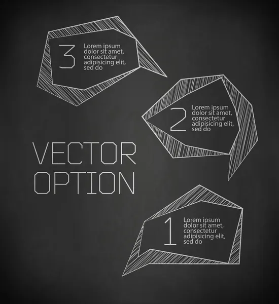 Design elements for options — Stock Vector