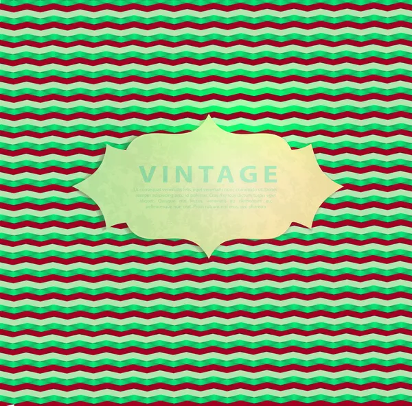Diseño de tarjeta vintage para tarjeta de felicitación — Archivo Imágenes Vectoriales
