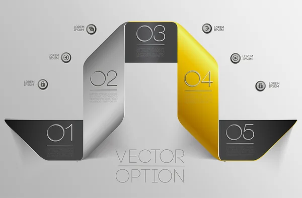 Design elements for options — Stock Vector