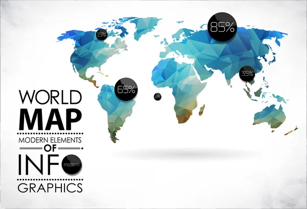 Dünya Haritası ve tipografi