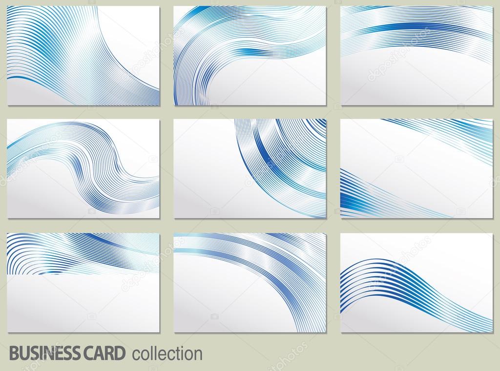 Vector business card set, elements for design.