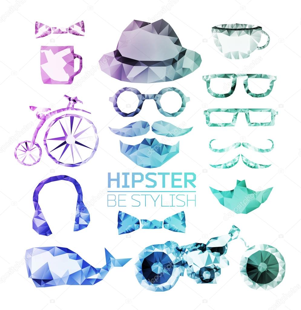 Hipster style poligonal
