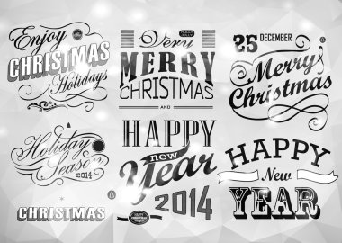 Christmas simgeleri set.vector illüstrasyon