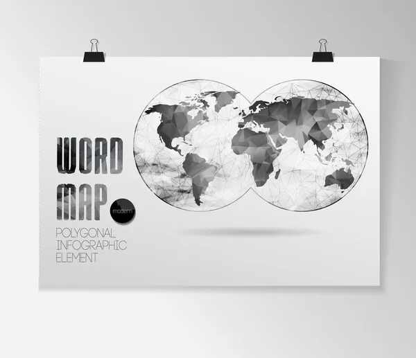 World map background — Stock Vector