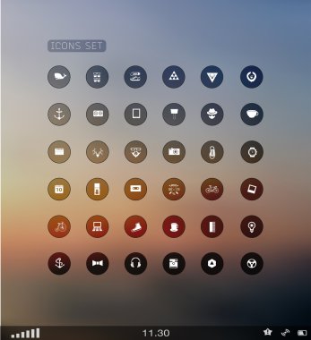 ağ simgeleri dizisi