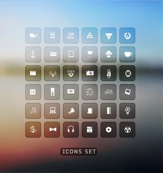 Conjunto de iconos web — Vector de stock