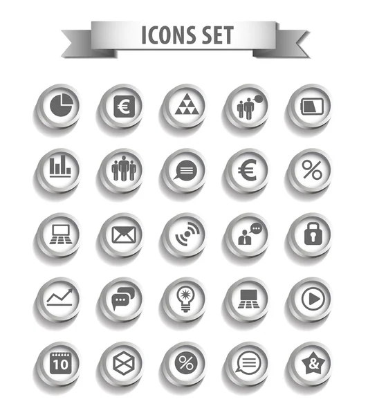 Set of web icons — Stock Vector