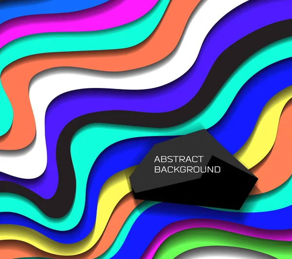 Líneas coloridas abstractas fondo — Vector de stock