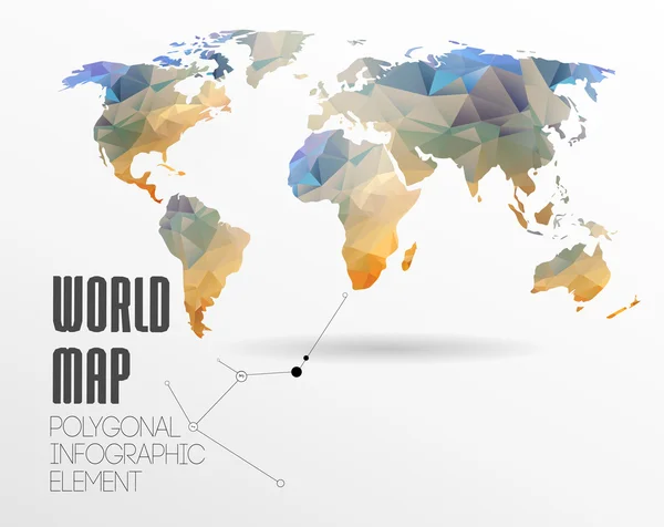 世界地图和信息图表 — 图库矢量图片