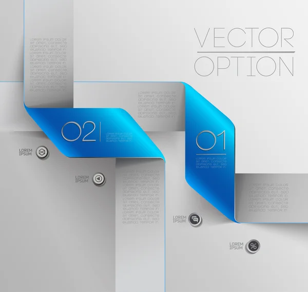 Design elements for options — Stock Vector