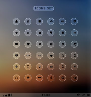 ağ simgeleri dizisi