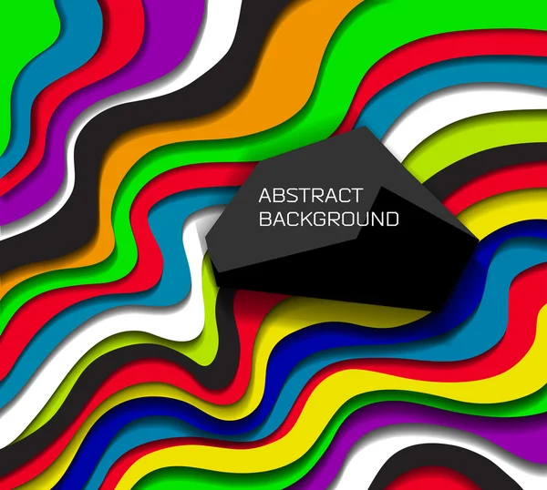 Abstract colorful lines background — Stock Vector