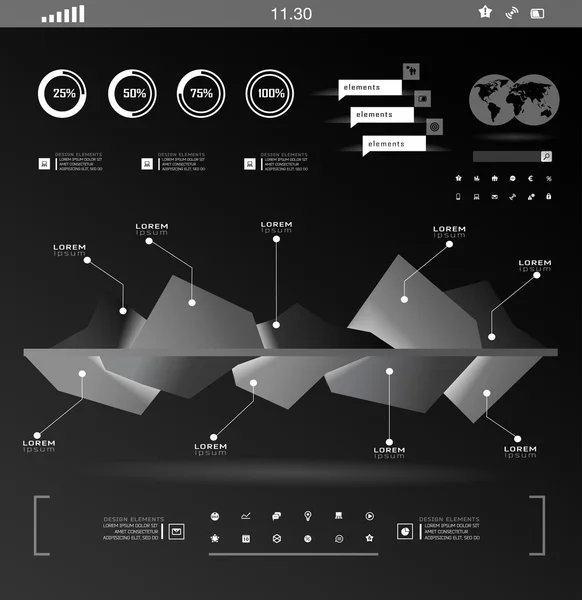 Set elements of infographics — Stock Vector